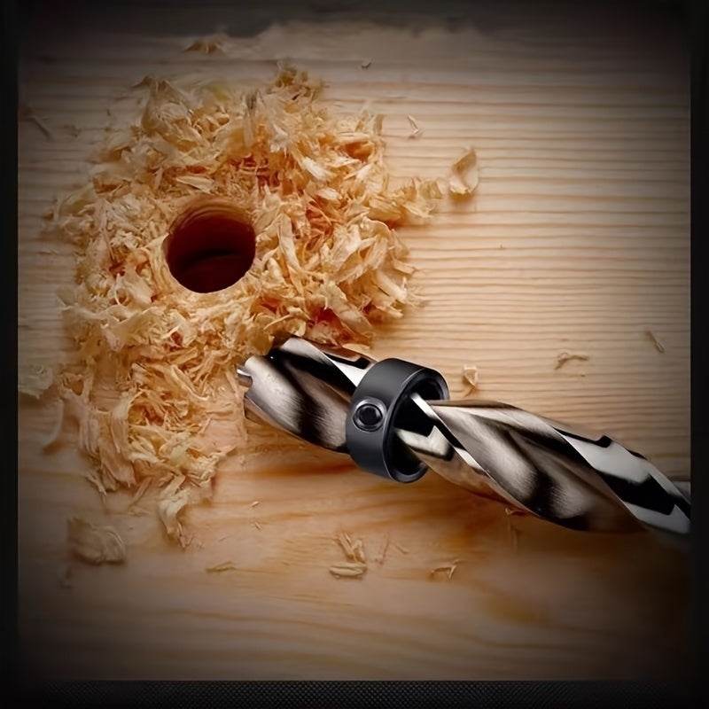 8-Piece Woodworking Drill Locator and Hex Wrench Bit Set for Craftsmen