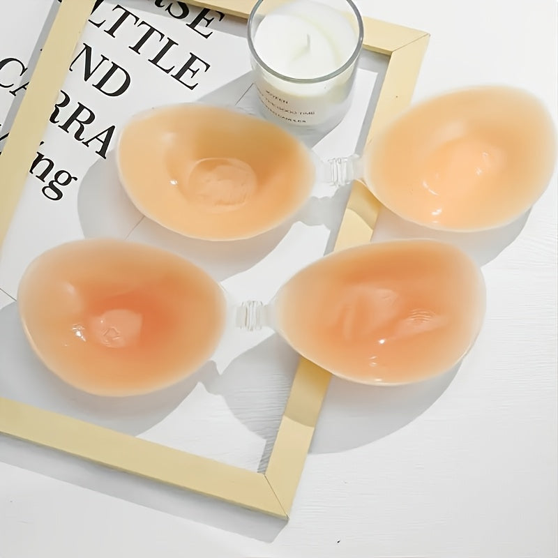 Invisible Silicone Lift Bra Strapless Seamless Push-Up Breathable Non-Woven Lingerie