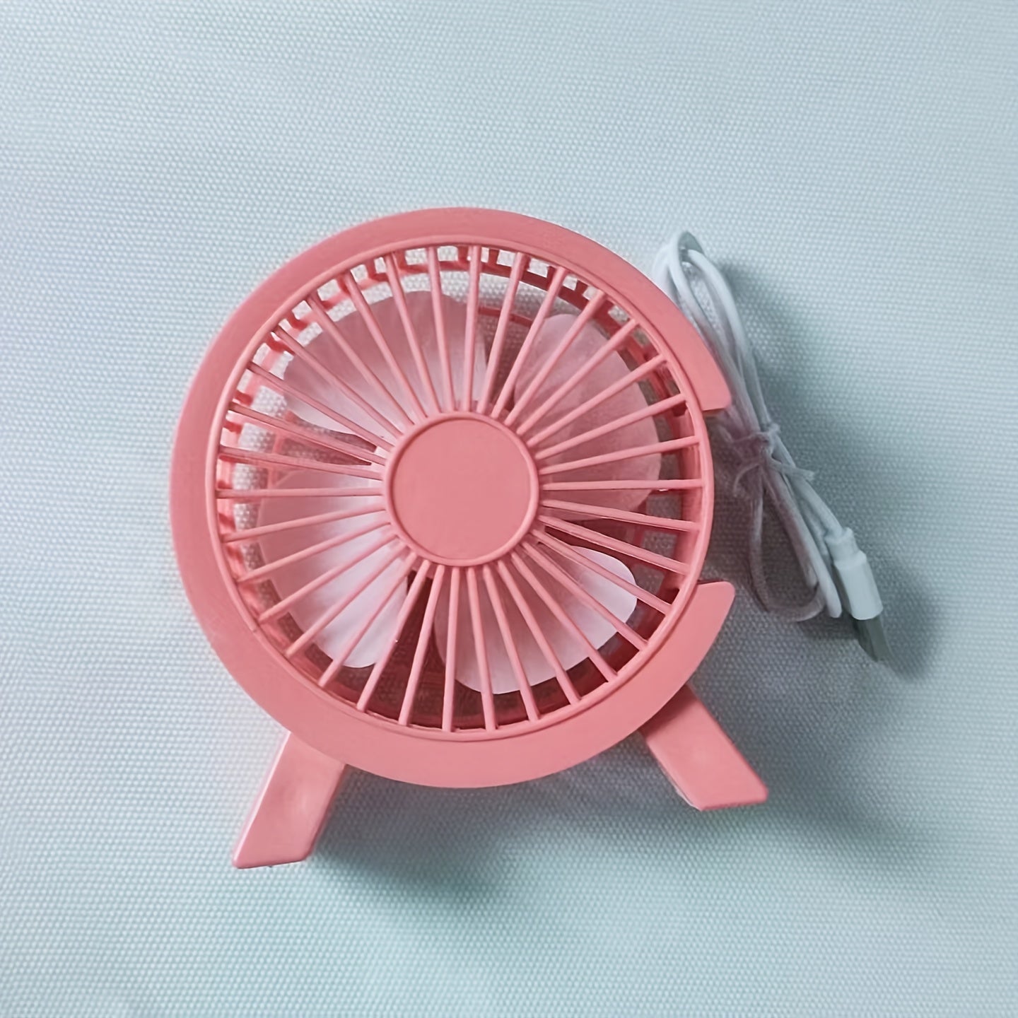 USB Desk Fan Quiet Compact Personal Cooling for Home Office Dorm Summer