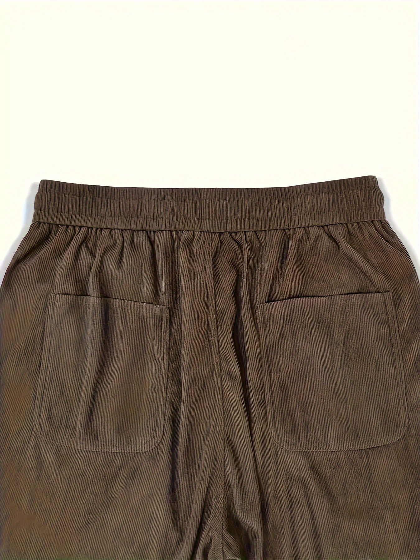 Pantalones de pana para hombre casuales para otoño e invierno con bolsillos y ligero stretch