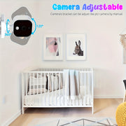High-Definition Monitor with Voice Intercom Temperature Display Rechargeable Battery Security Camera