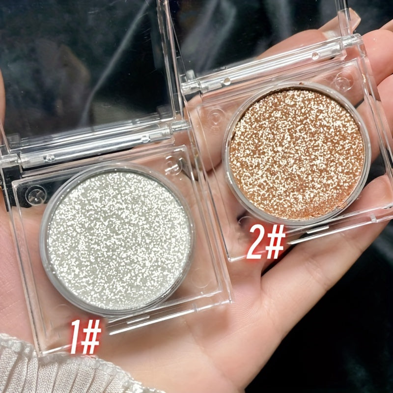 Монохромная пудра-подсветка с блестками для лица и глаз, водостойкая, легкая, с блестками