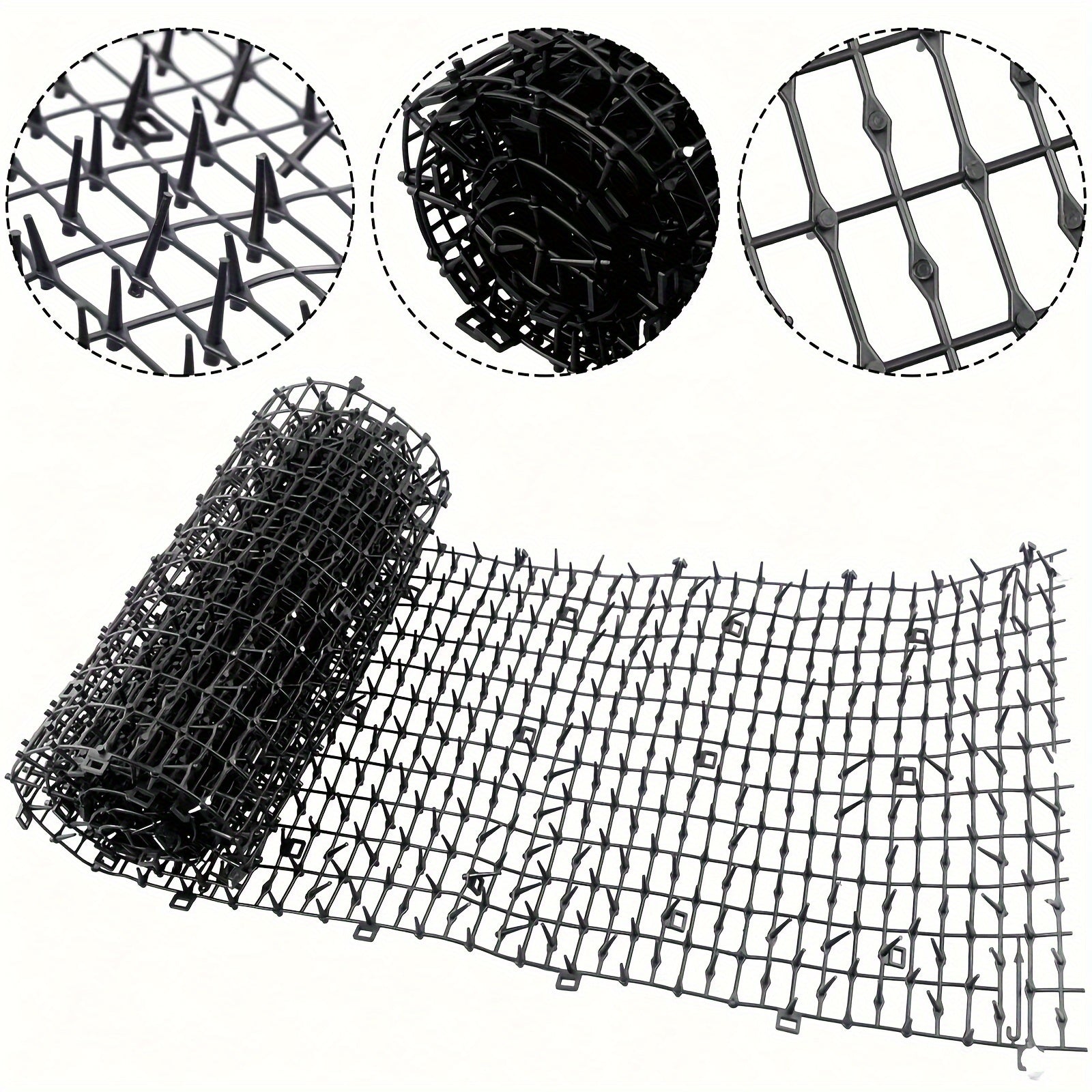 200cm x 30cm Cat Deterrent Pad Anti-Cat Thorn Repellent for Gardens and Balconies