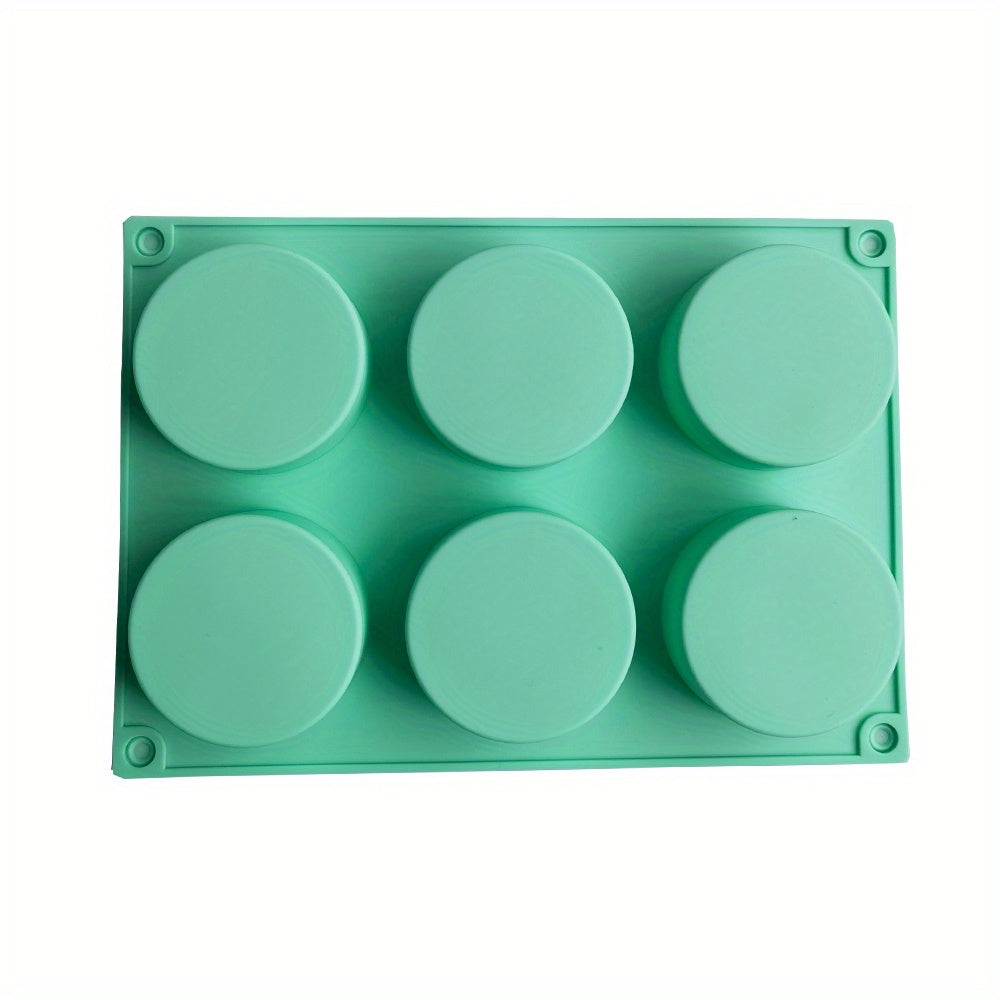 6 Cavity Silicone Mold for Candles, Chocolates, Desserts, Ice Cubes, Soap, and More