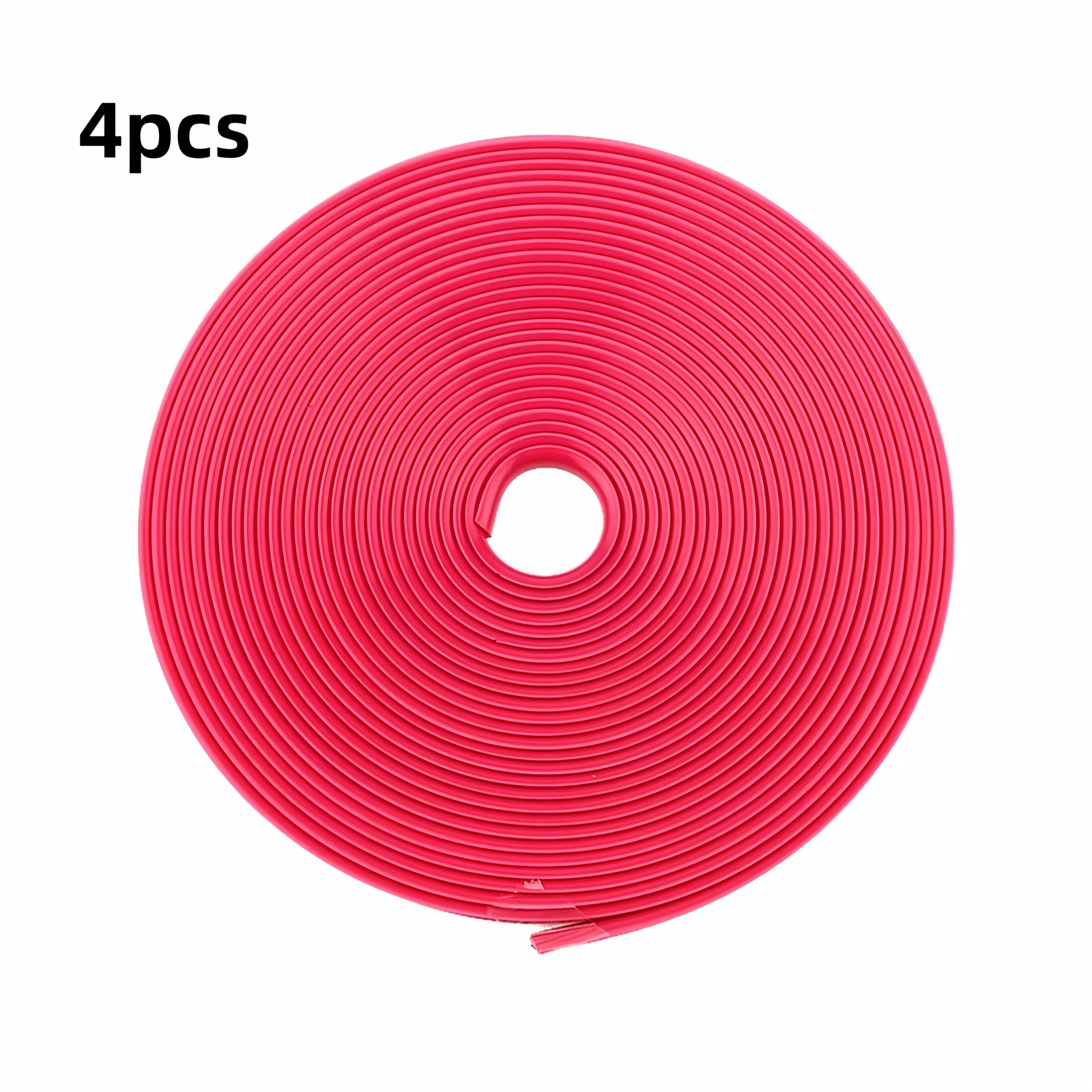 4pcs Universal Car Rim Protector Strips 195cm ABS Wheel Trim Anti-Collision Guards