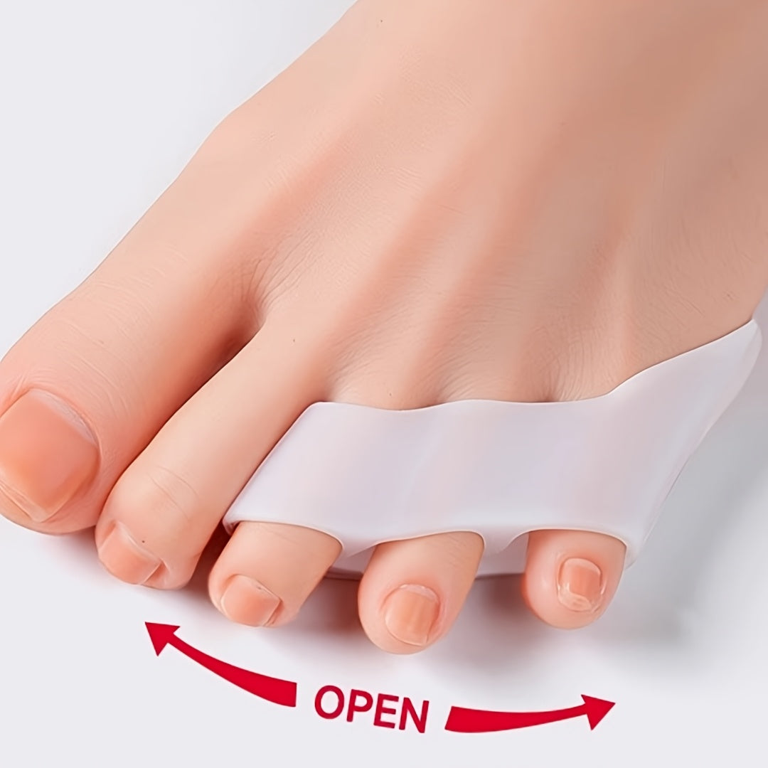 Unisex Silicone Toe Caps 2 Pairs Waterproof Soft Gel Cushions for Pressure Relief
