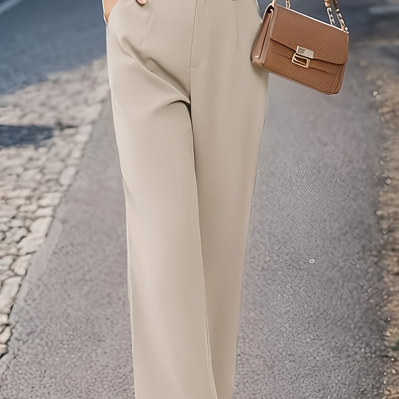 Ayollar uchun zamonaviy to'g'ri oyoq shimlar, ofis yoki norasmiy kiyim uchun mukammal.