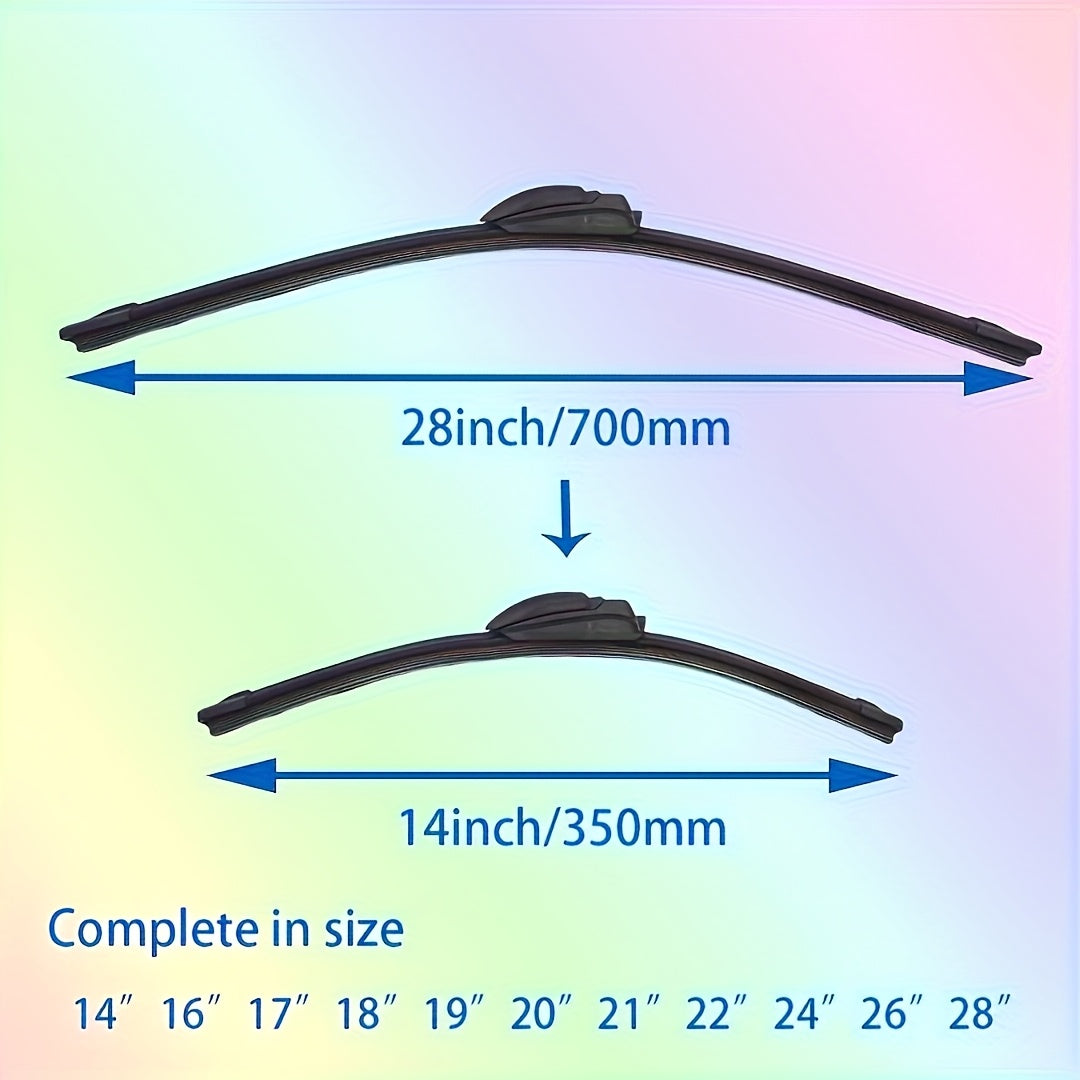 Universal Car Windshield Wiper Blade Full Season with U/J Adapter