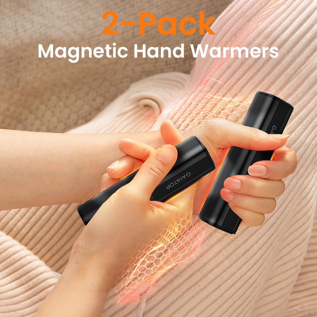 Portable USB Rechargeable Space Heater for Camping and Family Use with Adjustable Temperature
