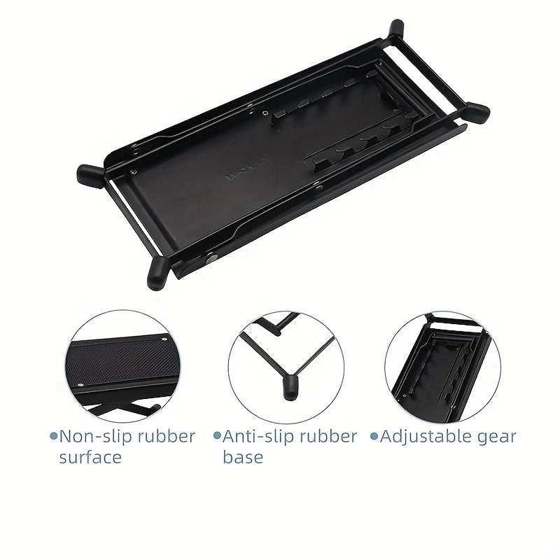 Guitar Foot Pedal and Stool with Adjustable Heights Non-Slip Metal Construction