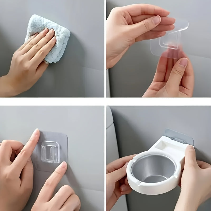 Wall-Mounted Stainless Steel Ashtray No Drill Required Durable Easy Clean