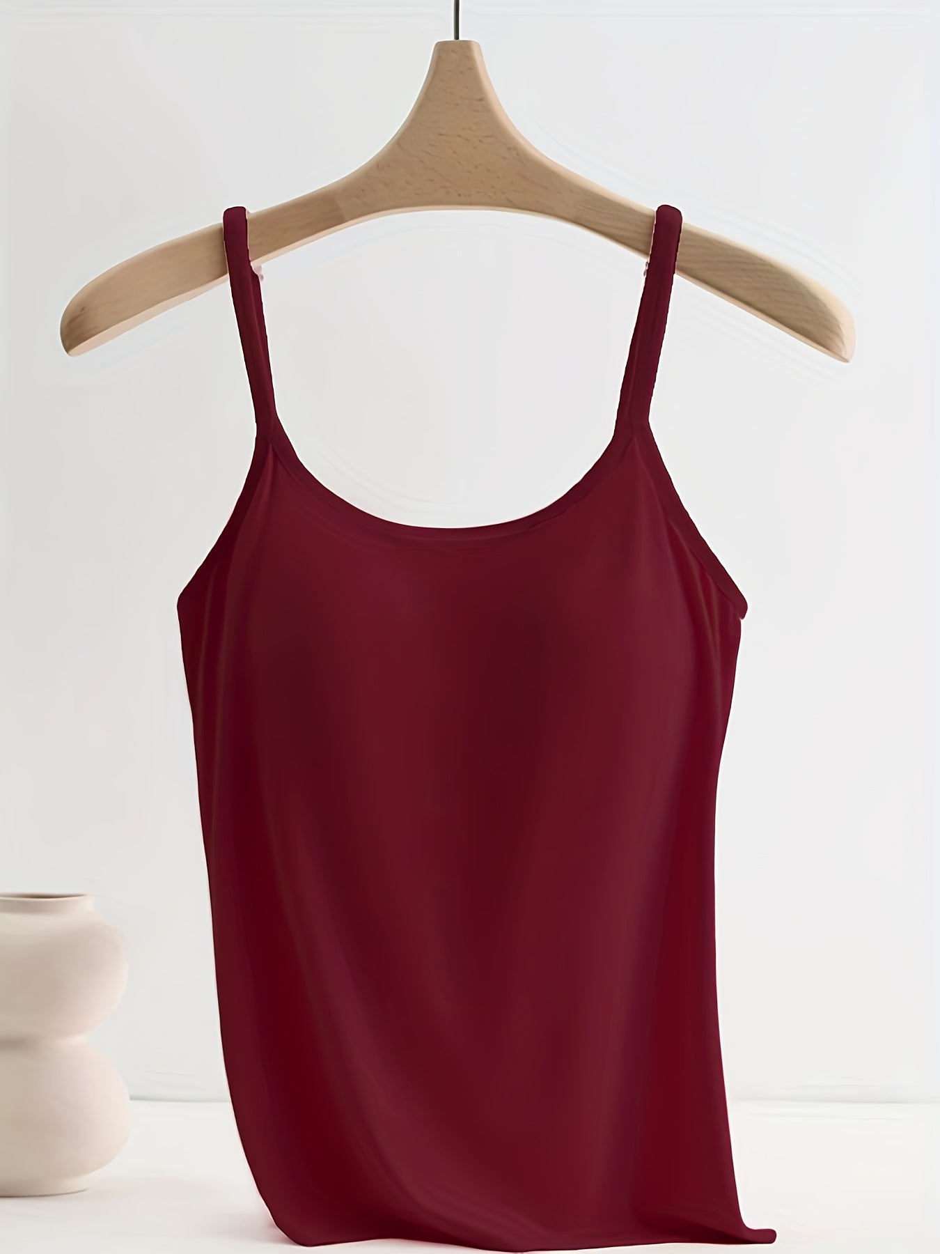 Women's Plus Size Workout Camisole Bra Fitness Vest with Built-In Pads Purple Large