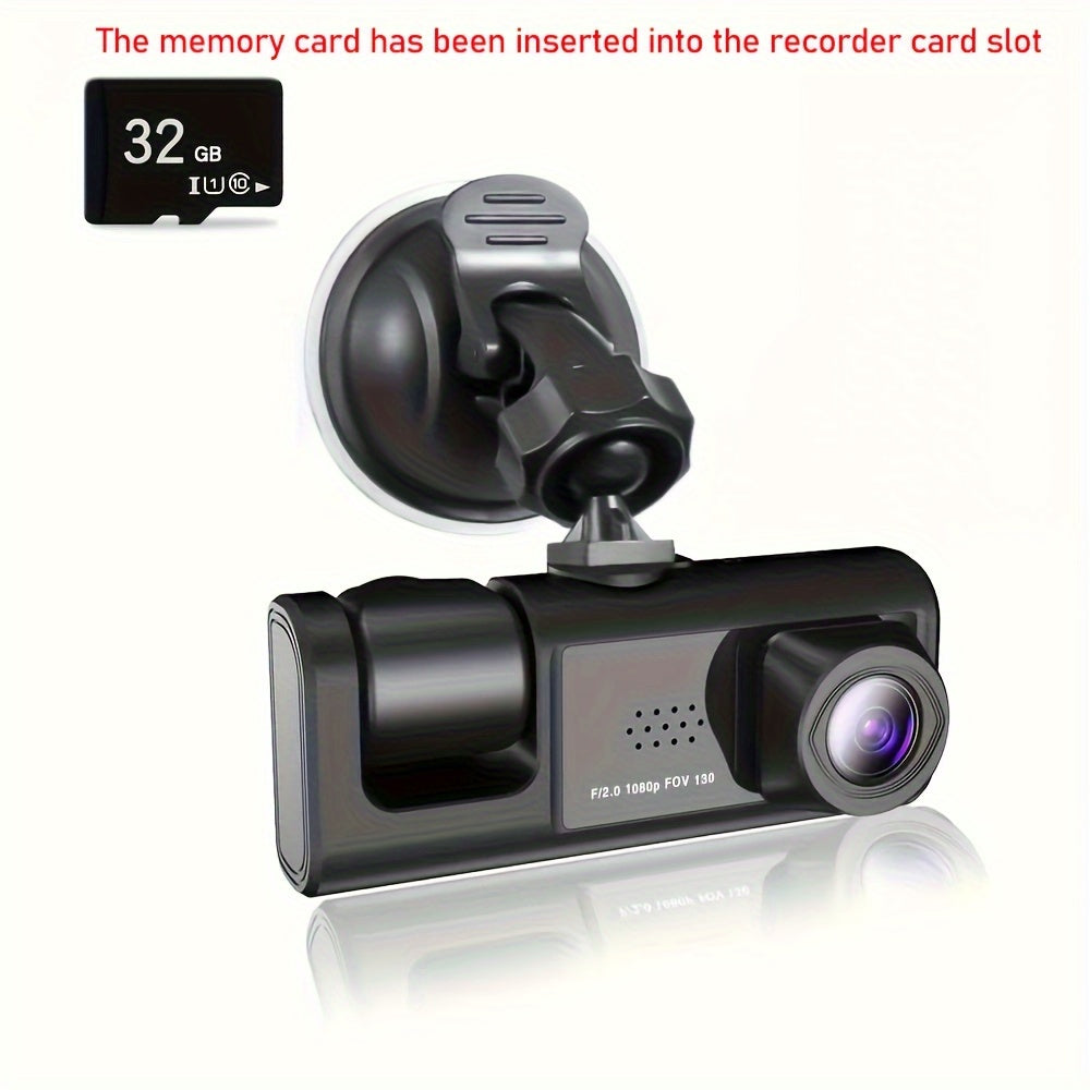Dual Lens Car Dashcam 1080P and 480P Night Vision Interior Front Camera
