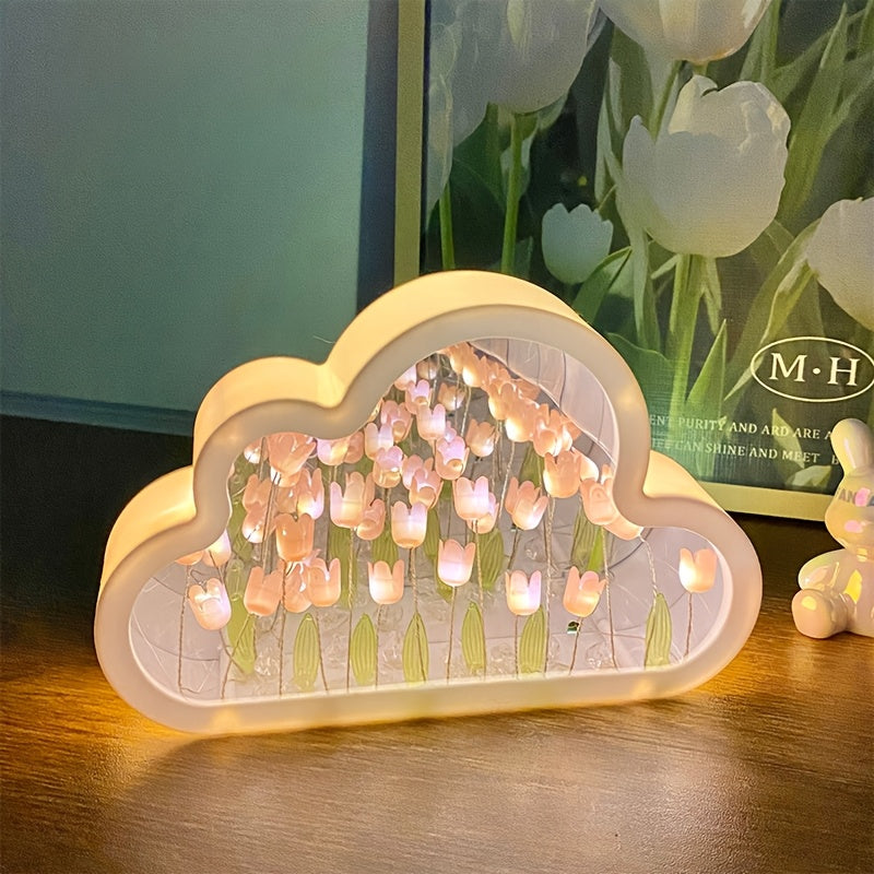 Набор для самостоятельной сборки ночника Tulip Cloud из акрила, сезонное декоративное изделие, подарок, менее 68,58 см