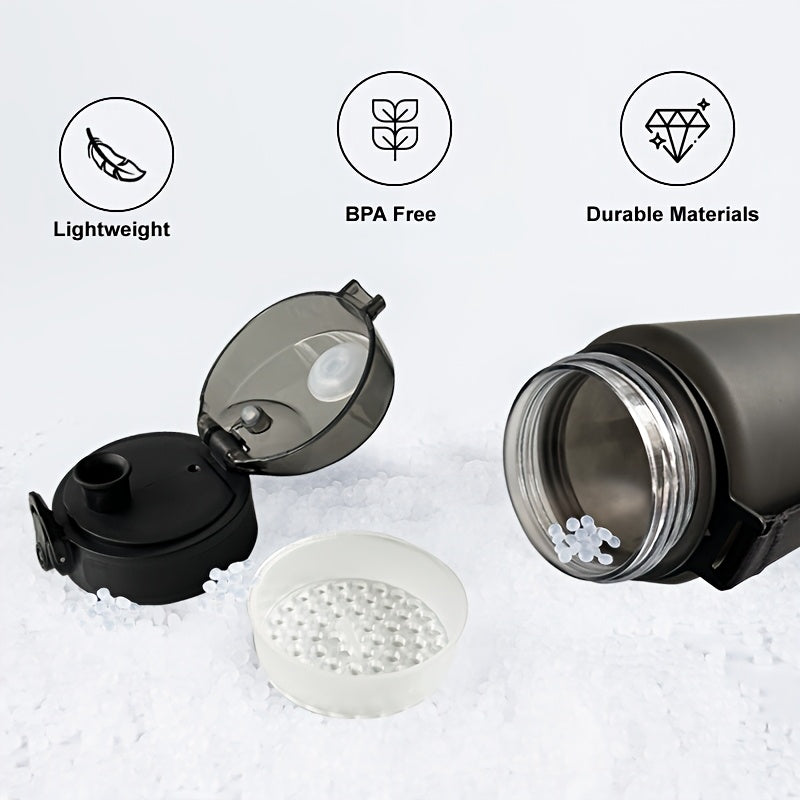 Gradient Water Bottle 750ml 1000ml Leak-Proof BPA-Free Plastic for Outdoor and Home Use