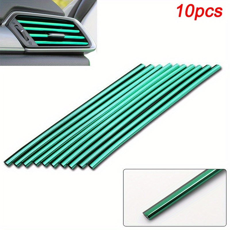 Car Interior Decoration U-Shaped Chrome Plated Air Outlet Strip