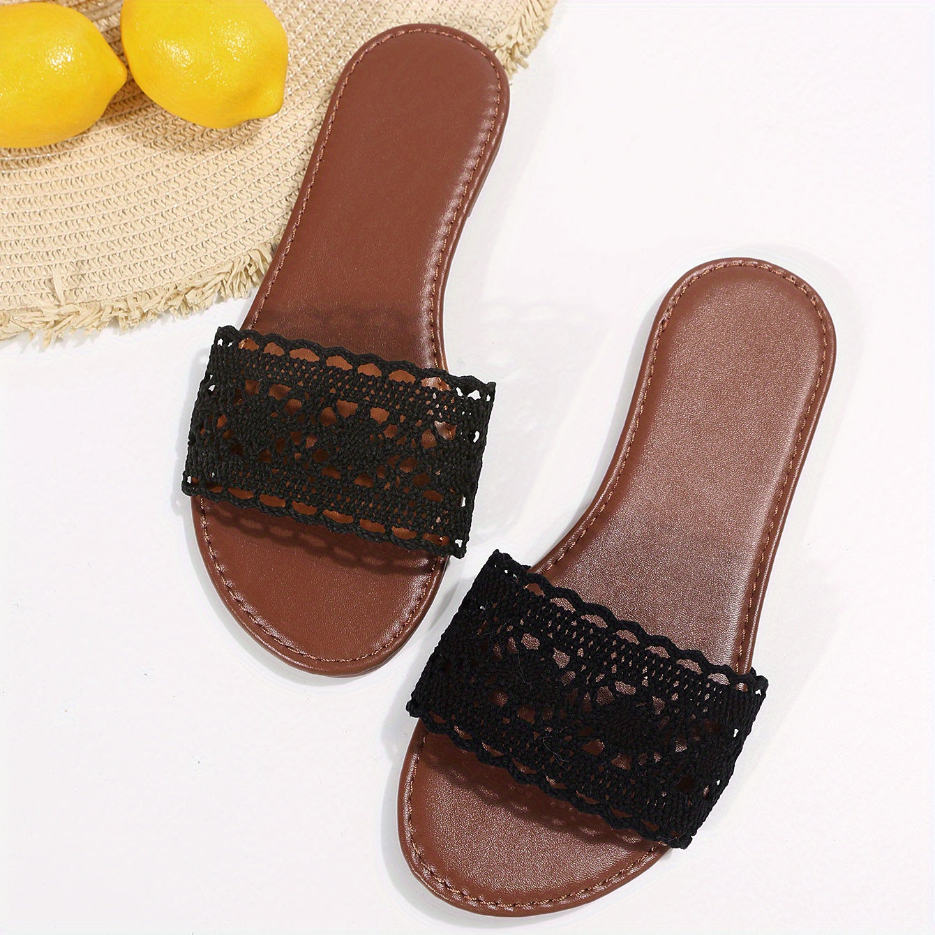 Women's Breathable Slide Sandals Lightweight Open Toe Summer Shoes