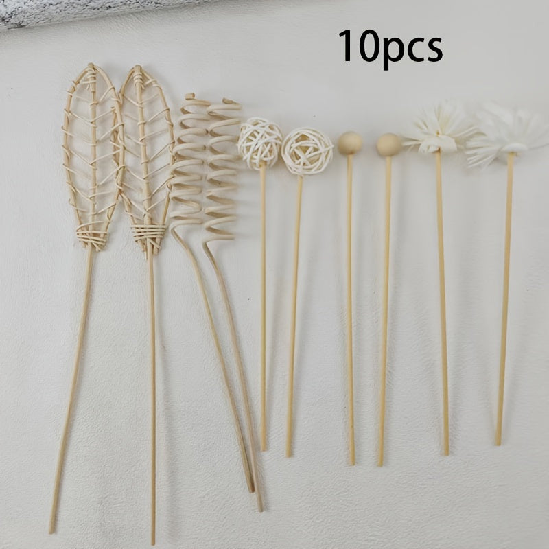 Reed Diffuser Sticks Set for Home and Office Decor Natural Materials Aromatherapy