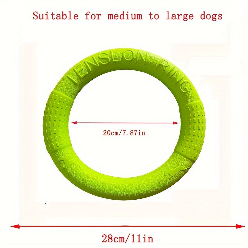 EVA Pet Flying Disc Chew Toy for Dogs Interactive Training and Teeth Cleaning Rubber