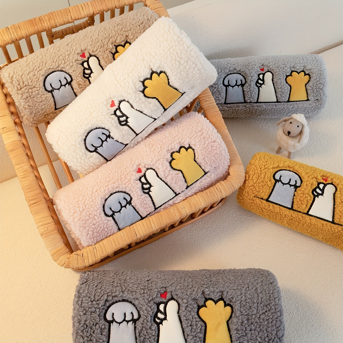 Plush Sofa Slipcover and Pillowcase Protects Furniture in Any Room