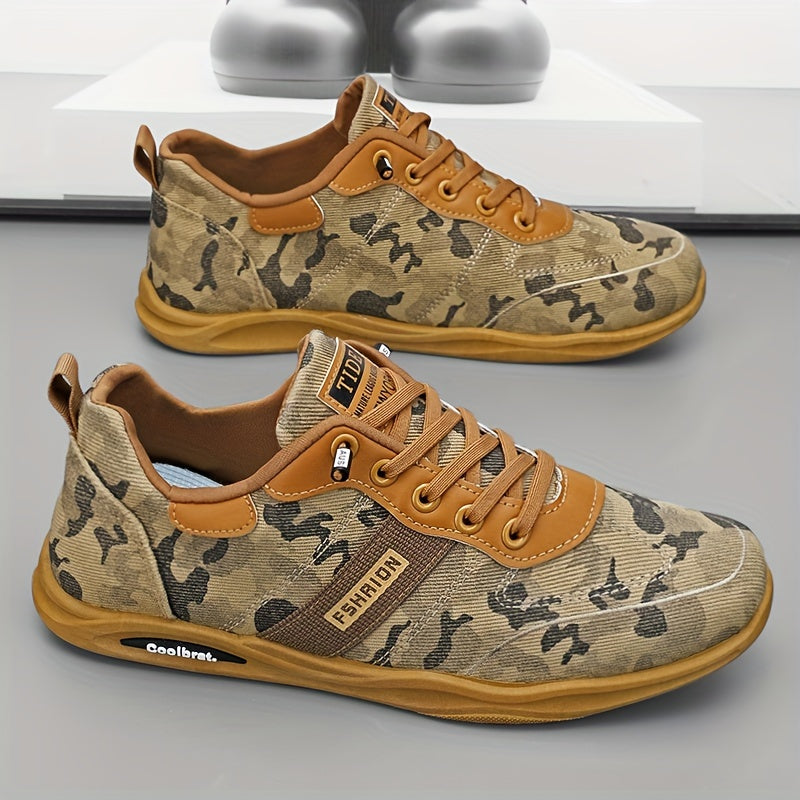 Zapatillas de skate de camuflaje ligeras para hombre para primavera y verano