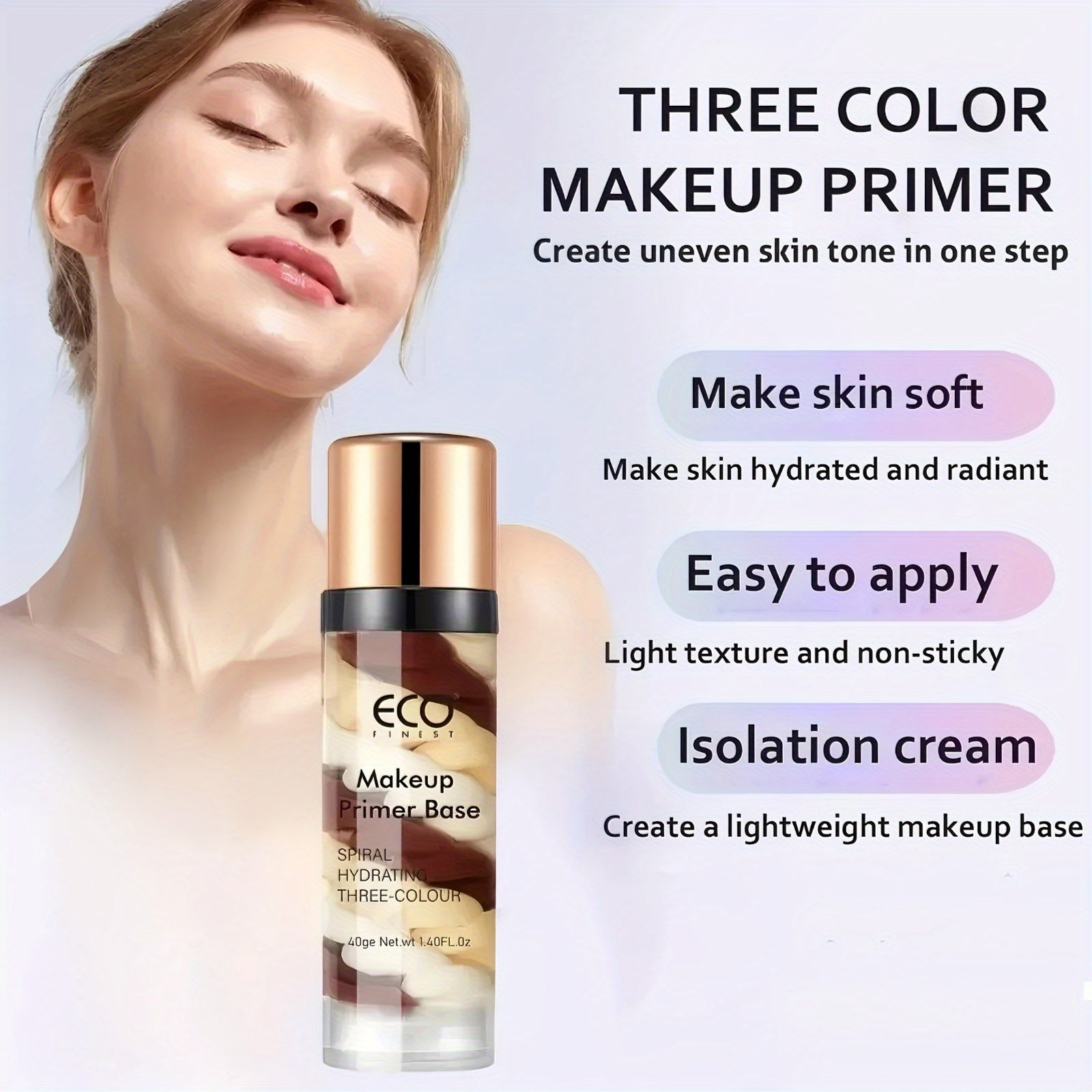 Women’s Moisturizing Makeup Primer for Evens Skin Tone Blemish Concealer