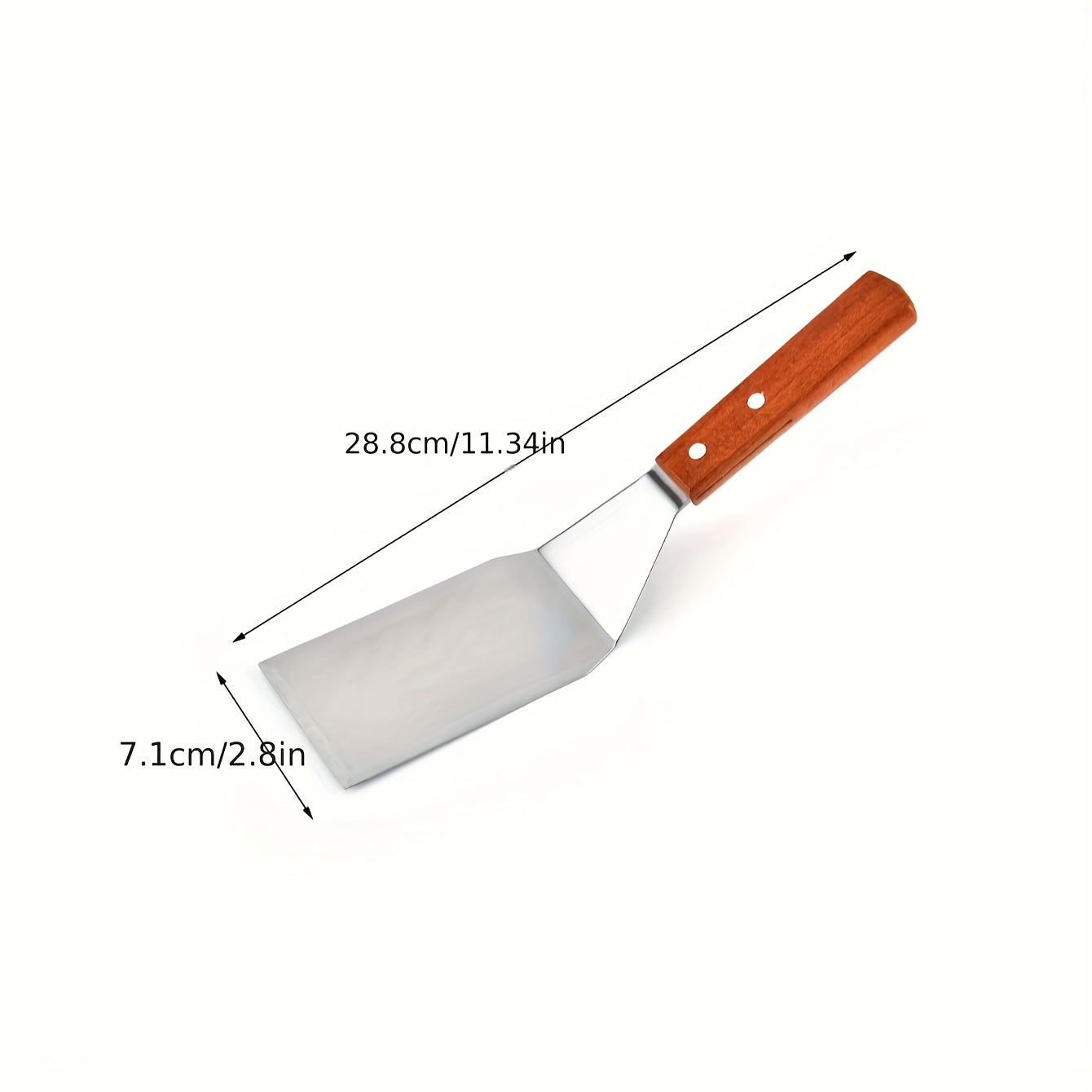 Stainless Steel Shovel Knife for Tiramisu Cake Steak with Slanted Mouth