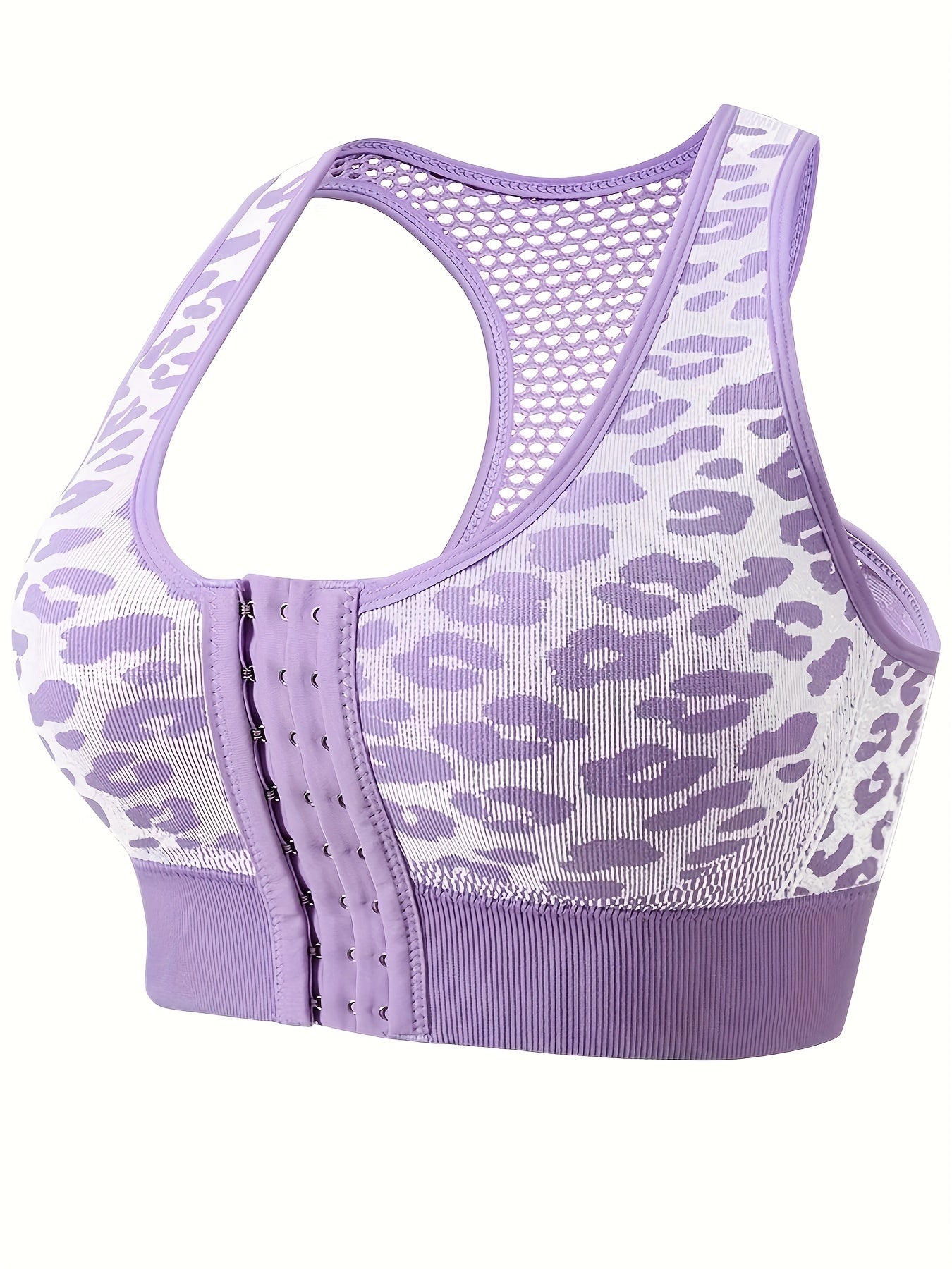 Women Breathable Sports Bra No Underwire Plus Size Yoga Fitness Mesh