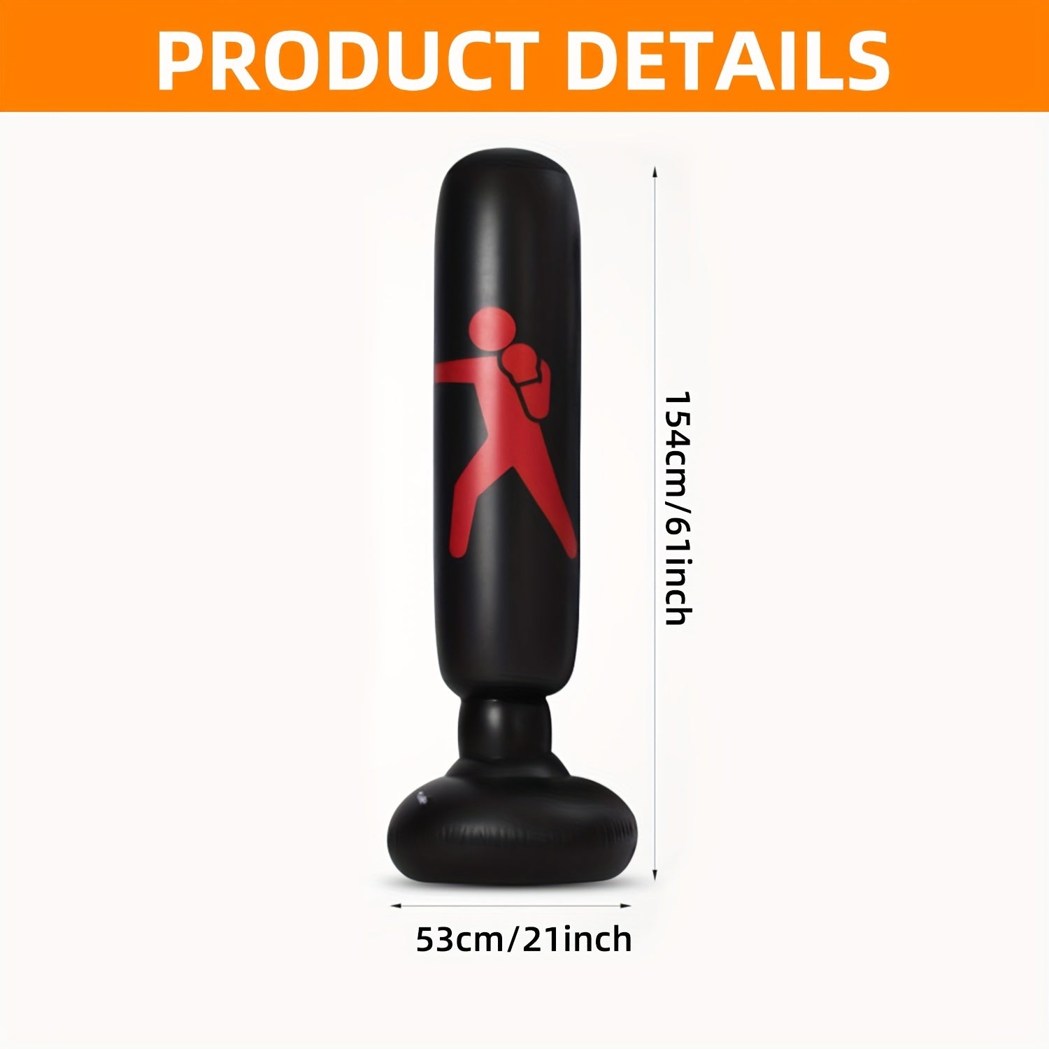 Bolalar uchun mustaqil shishiriladigan zarba sumkasi, stendi bilan. Karate va kikboks uchun qo'lqoplar kiritilgan. O'g'il va qizlar uchun ideal sovg'a.