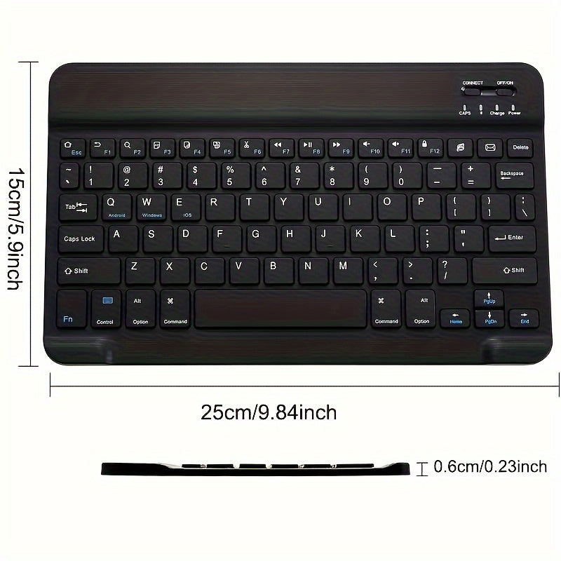 Wireless Rechargeable Ergonomic Keyboard for PC MacBook iPad Android Windows