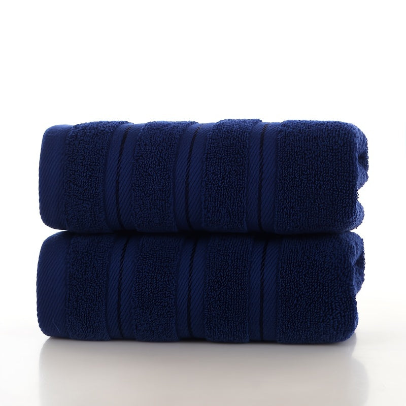 Gray Cotton Velvet Towel 420 GSM Absorbent Durable for Bath or Beach