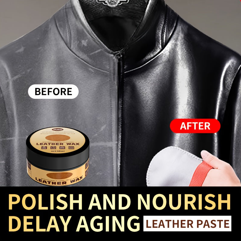 Leather Care Paste for Shoes and Upholstery Nourishing Shine Conditioner