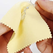 Set of 100 Jewelry Polishing Cloths for Gold and Silver Care Double Velvet Finish