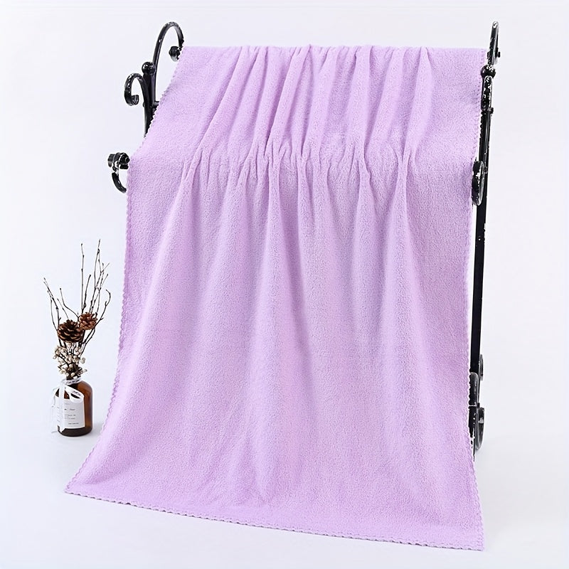 Ultra-Yumshoq Mikrofiber Sochiq (34.01x73.99 sm) - Singdiruvchi, Tez Quruq, Rang O'zgarmas - Tanaga, Sportga, Yoga, Spa, Sport Zali, Oshxona, Avtomobil uchun Ideal - Ko'k, Pushti, Binafsha, Kulrang, Oq