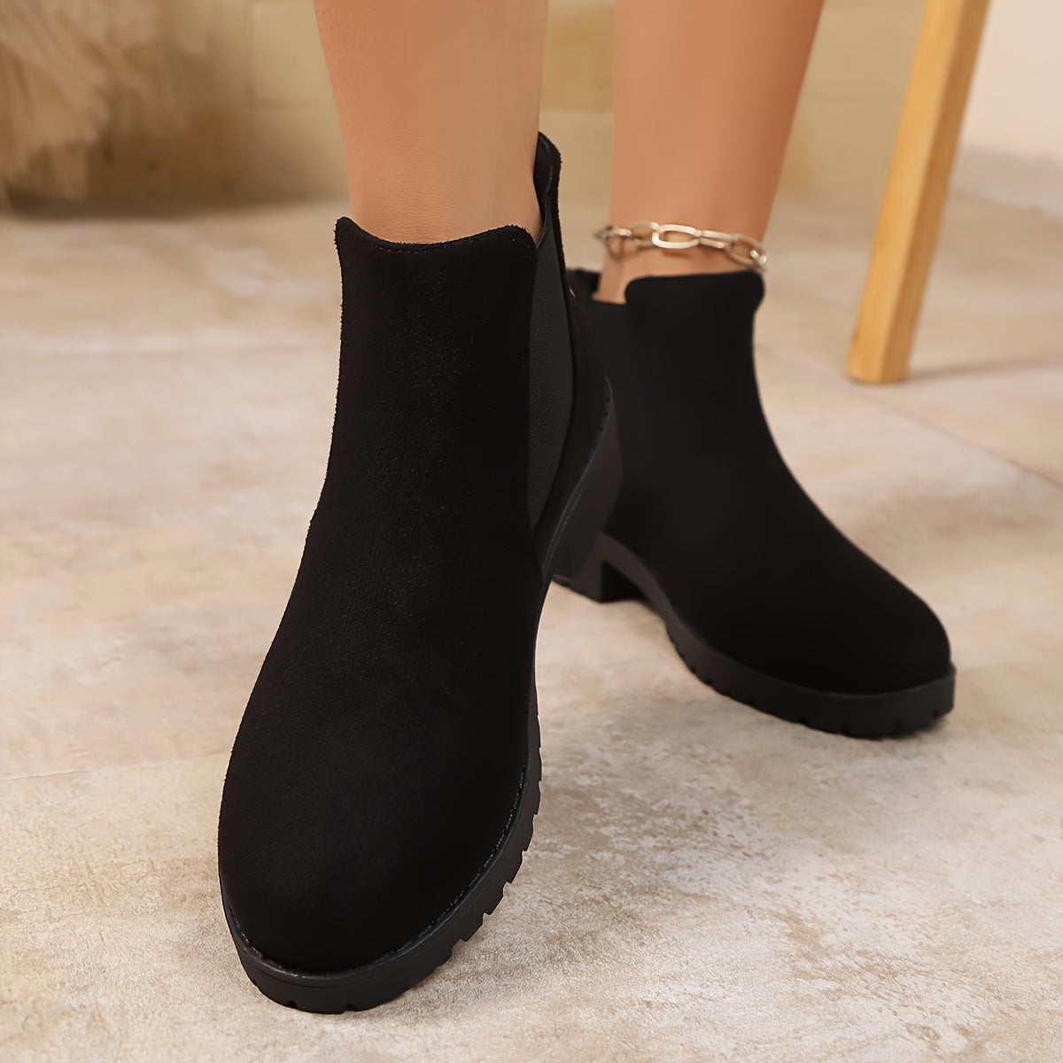 Women's Ankle Boots Retro Style Warm Flat Wide Width Shoes
