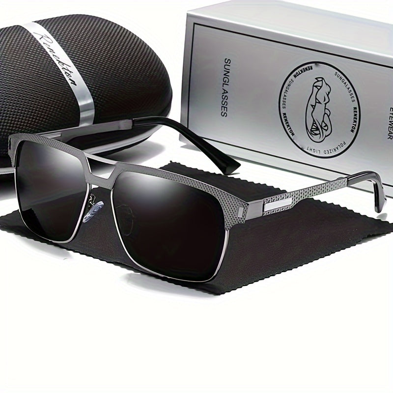 Men's Square Polarized Business Sunglasses for Outdoor Sports Cycling