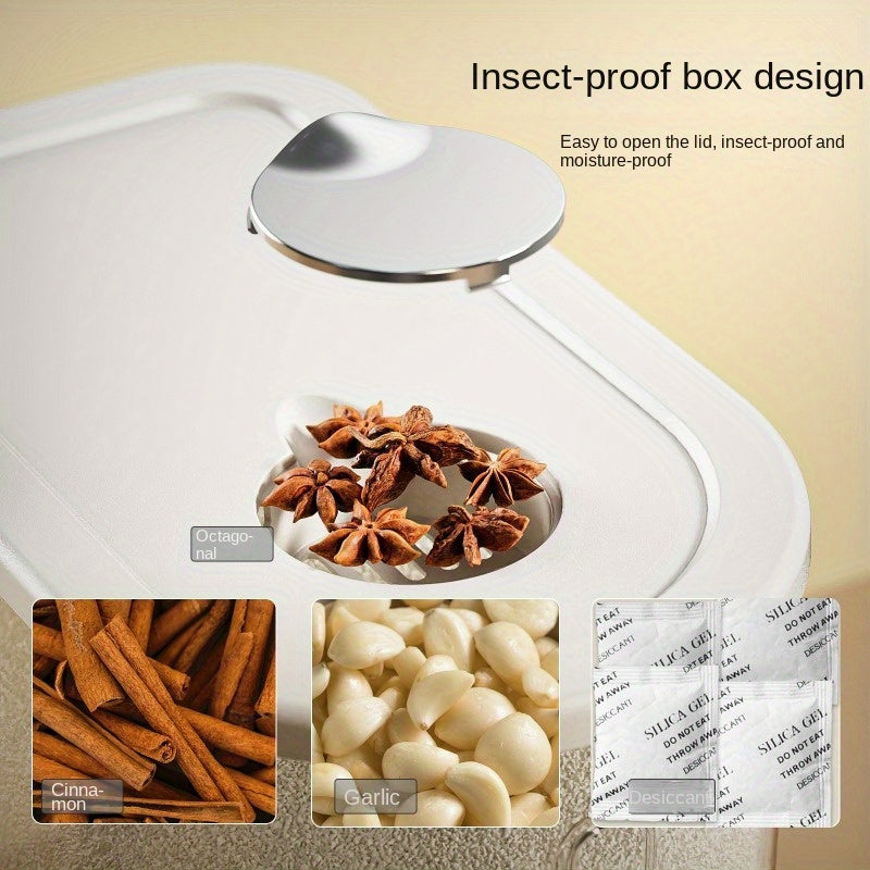 Oziq-ovqat uchun havo o'tkazmaydigan saqlash konteyneri, o'lchov stakan bilan, 176oz 352oz, namlikka chidamli