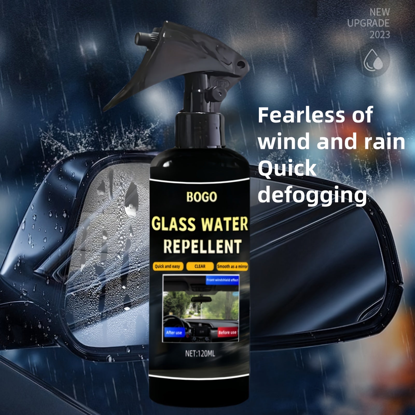 4oz Ceramic Car Glass Coating Spray Waterproof Rainproof for Windshields