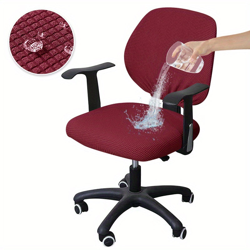 Комплект из 2 водонепроницаемых чехлов для стульев, изготовленных из растяжимого кукурузного велюра для защиты мебели и добавления стиля и комфорта в гостиной, офисе и домашнем декоре.