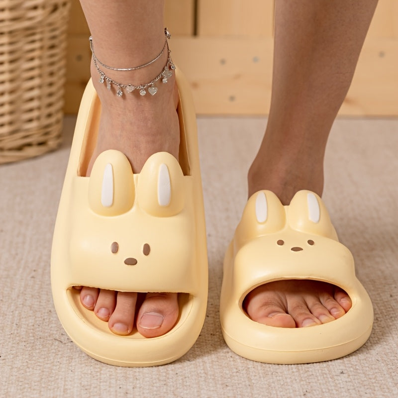 Unisex Cartoon Bunny Slippers Soft Indoor Outdoor Cozy All Seasons