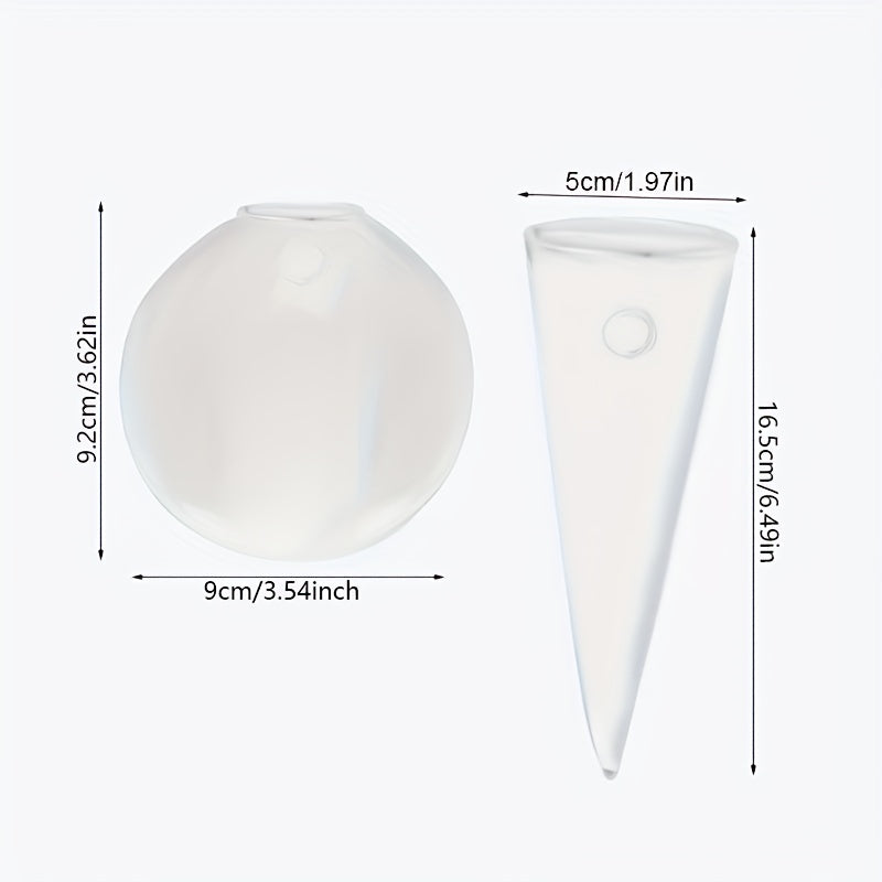 Glass Wall Vase for Home Decoration in Living Room, Balcony or Bedroom