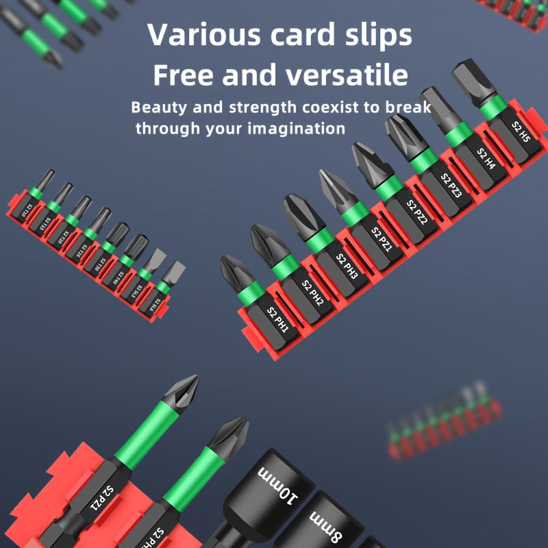 31pcs Electric Screwdriver Bit Set Waterproof Alloy Oil-Rubbed Finish Phillips Hex Torx Sockets