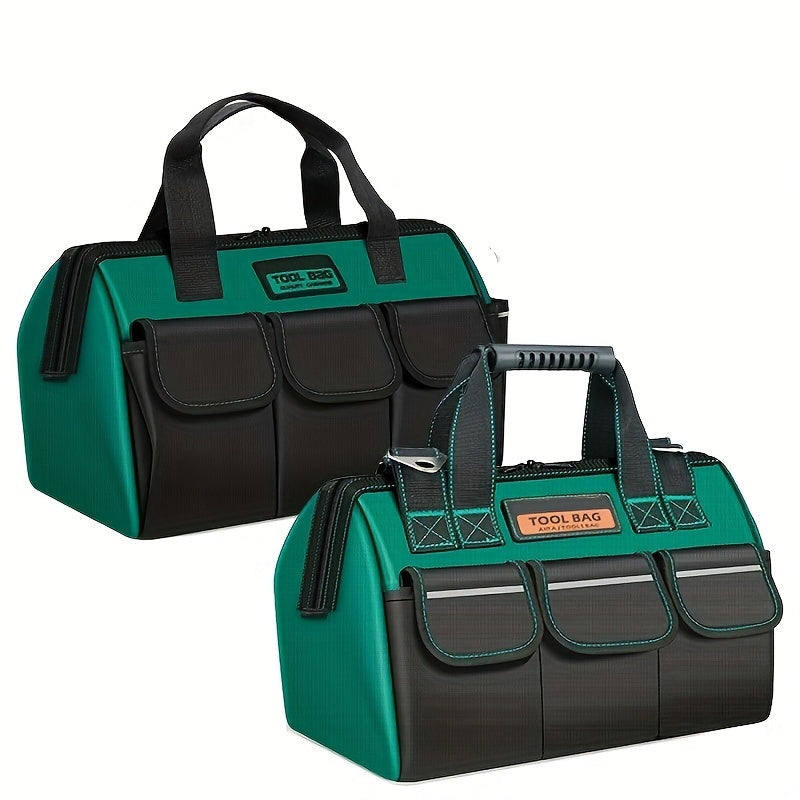 Waterproof Canvas Tool Bag for Woodworking and Maintenance Tools Green