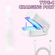 Portable LED Nail Relaxer and Cleaner for Toenails Rechargeable USB-Powered with Blue LED Light