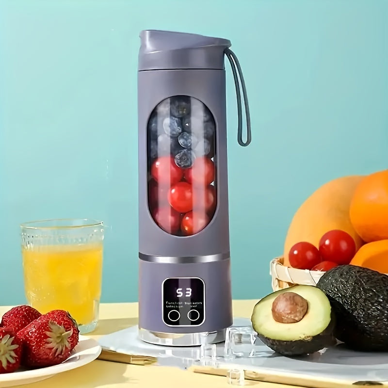 Portable Mini Blender Juicer USB Rechargeable Three Speed Stainless Steel Blades