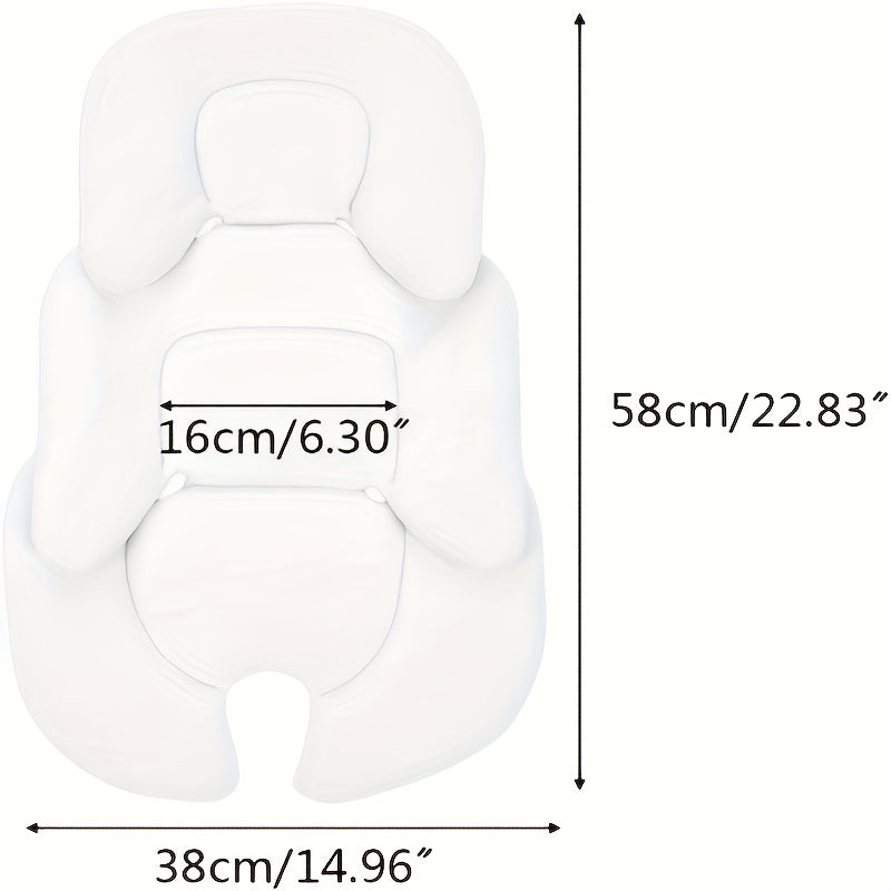 Baby Stroller Cushion Set with Safety Seat Inner Protector and Double-Sided Waist Cushion