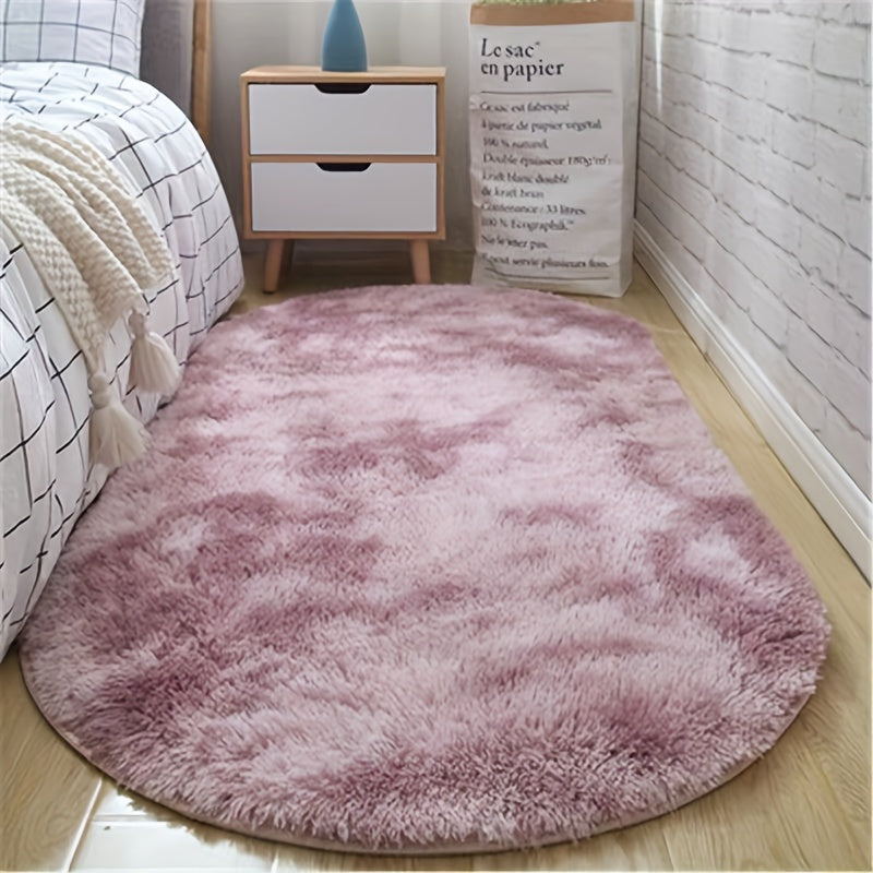 [Best-Selling] Plush Tie-Dye Oval Mat | Ultra-Yumshoq Polyester Tolasi Bilan Yasalgan | Qalin, Mustahkam va Tozalash Oson | Yotoqxona yoki Mehmonxona uchun mukammal | Quvvatlaydi qulaylikni va qo'shadi tuzilmani | Yashash xonasi uchun ideal gilamlar