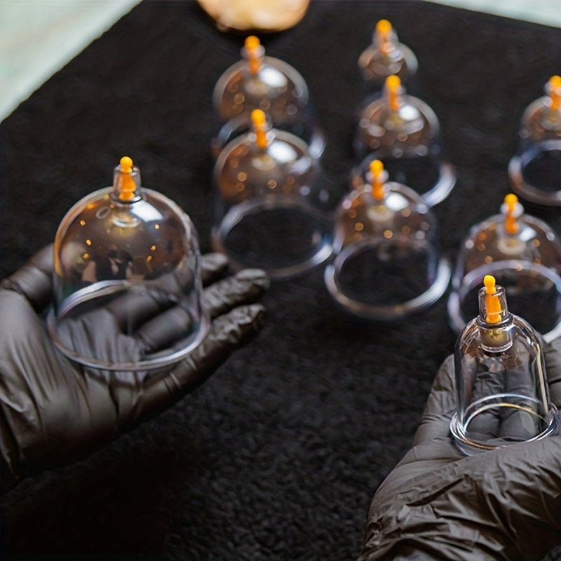 12/24pcs Cupping Set with Pump for Cellulite Massage and Acupoint Therapy