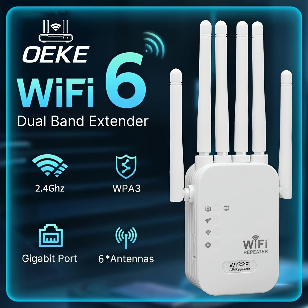 1200Mbps Wireless Router with 6 Antennas for Wide Coverage and Multiple Devices