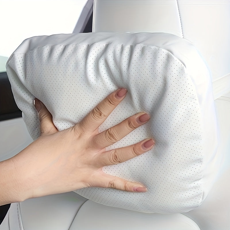 Car Neck Pillow Breathable Memory Foam Ergonomic Adjustable Travel Accessory